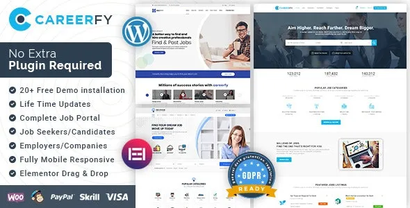 Careerfy v9.6.2 - Job Board WordPress Theme