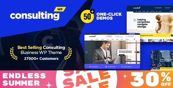 Consulting - Business, Finance WordPress Theme