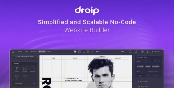 Droip v1.2.0 - No-Code website builder for WordPress nulled