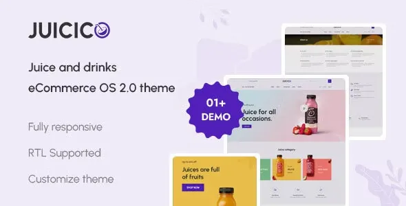 Juicico - The Juice & Drink Ecommerce Shopify Theme Free Download