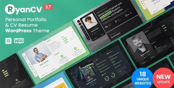 RyanCV - ResumeCVvCard Theme nulled