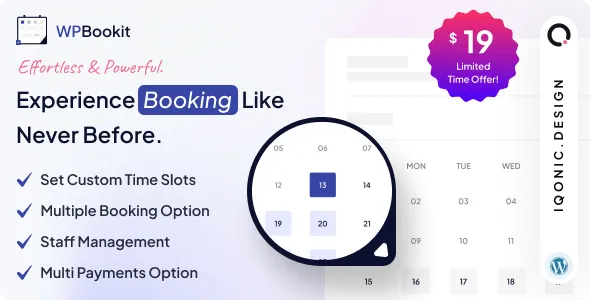 WPBookit v1.5.0 - Appointment Booking WordPress Plugin Free Download, WPBookit v1.5.2 - Appointment Booking WordPress Plugin Free Download