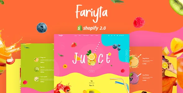 Faryita - Juice & Health Drinks Shopify Theme