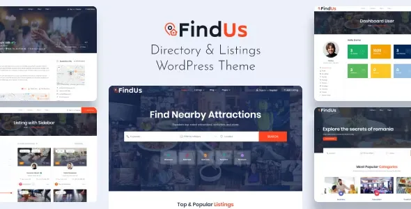 Findus - Directory Listing WordPress Theme Free Download