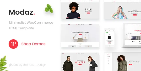 Modaz Minimalist eCommerce HTML Template