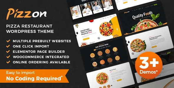 Pizzon - Pizza Restaurant, Fast Food Shopify Theme