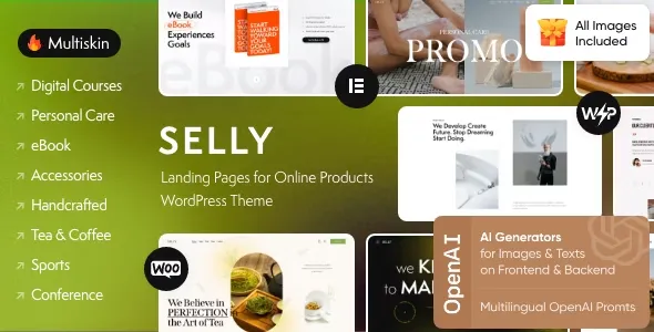 Selly - Marketing Landing Page WordPress Theme