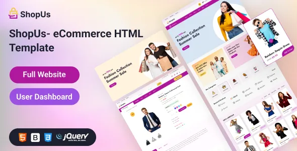 Shopus - Fashion eCommerce HTML Template