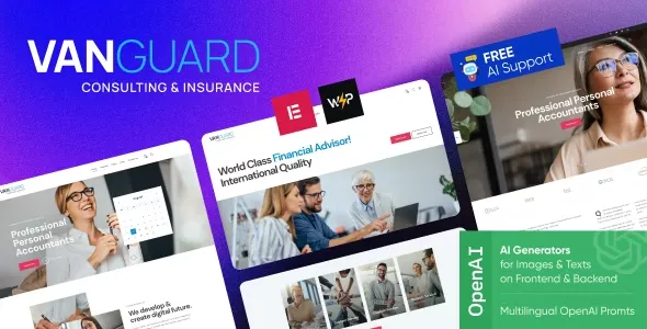 Vanguard - Consulting & Insurance WordPress Theme