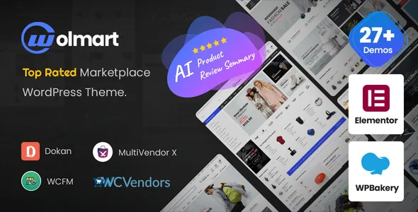 Wolmart | Multi-Vendor Marketplace WooCommerce Theme Free Download