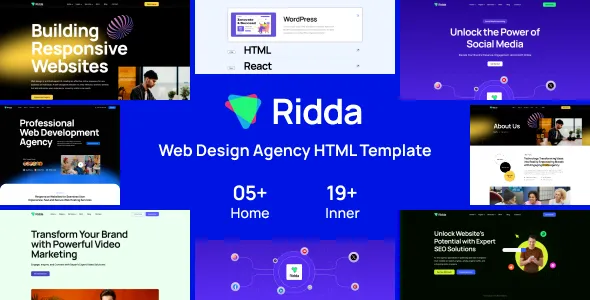 Ridda - Web Design Agency WordPress Theme