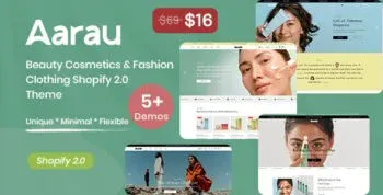 Aarau – Beauty Cosmetics & Fashion Clothing Shopify 2.0 Theme