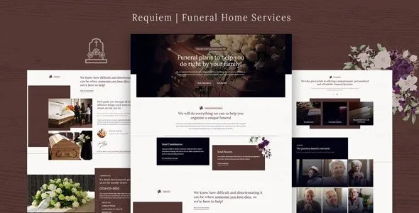 Requiem Funeral Home Services WordPress Theme