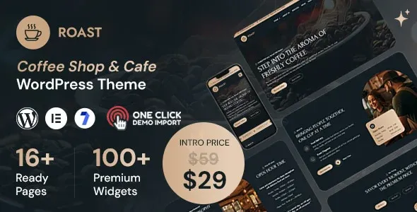 Roast – Coffee Shop & Cafe WordPress Theme