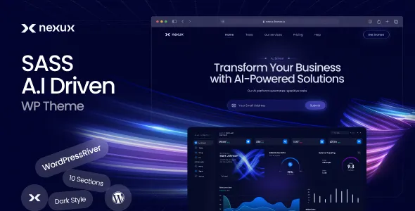 Nexux – Saas Landing Page WordPress Theme