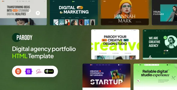 Parody – Digital Agency Portfolio HTML Template