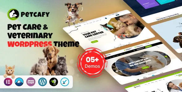 Petcafy – Pet Care & Veterinary WordPress Theme