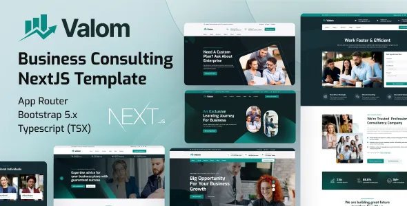 Valom – Business Consultancy NextJS Template