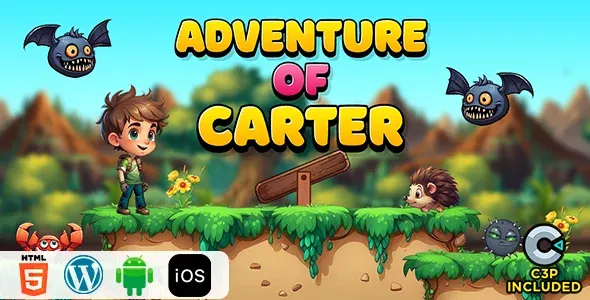 Adventure of Carter HTML5 Construct 3 Game