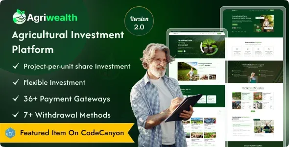 AgriWealth – Agricultural HYIP Investment and Ecommerce Solution