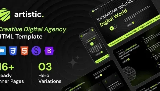 Artistic – Creative Digital Agency WordPress Theme