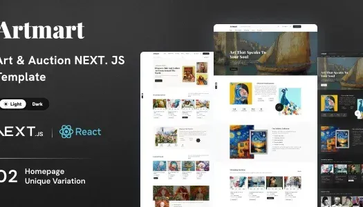 Artmart – Art Gallery & Auctions WordPress Theme