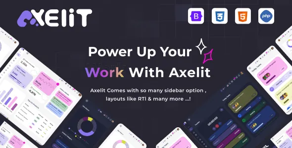Axelit Laravel 11 Admin Dashboard Template