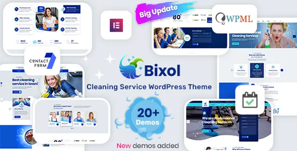Bixol v1.7.1 - Cleaning Services WordPress