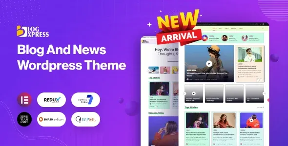 BlogXpress – Blog News WordPress Theme