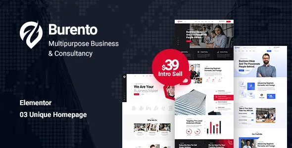 Burento – Multipurpose Business WordPress Theme + RTL