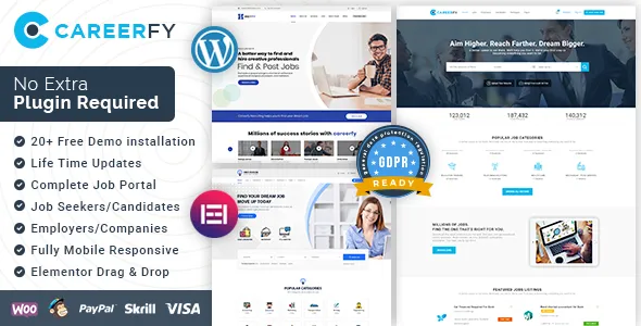 Careerfy - Job Board WordPress Theme Free Download