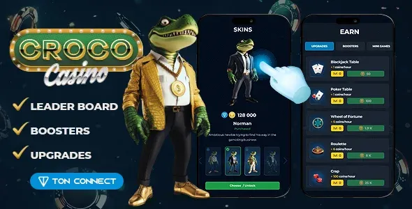 Croco Tap – Clicker Game on TON