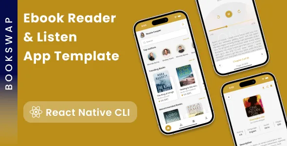 Ebooks Reader and Audiobooks Listen App template