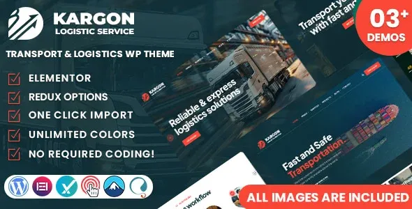 Kargon – Transport and Logistics WordPress Theme