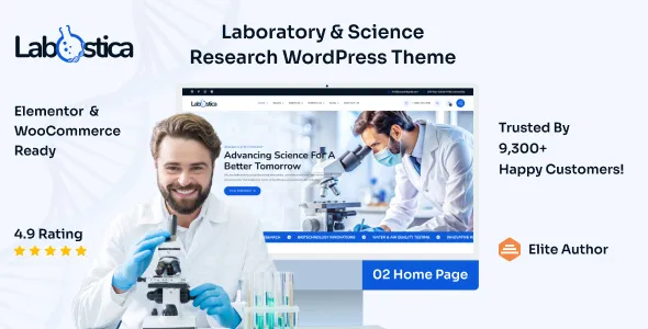 Labstica – Laboratory & Science Research WordPress Theme