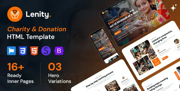 Lenity – Charity & Donation HTML Template