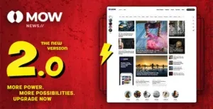 Mow – Blog & Magazine WordPress Theme