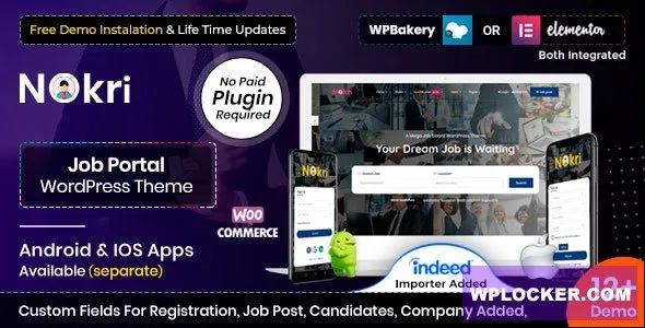 Nokri - Job Board WordPress Theme