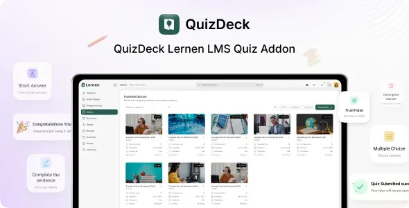 QuizDeck – Quiz Creation & Management Solution for Lernen LMS
