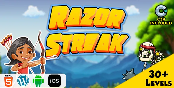 Razor Streak HTML5 Construct 3 Game
