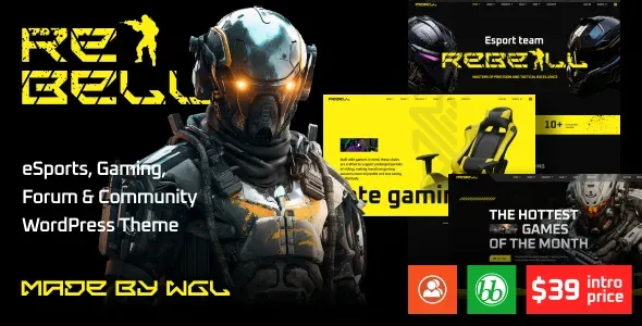 Rebell – eSports & Gaming Forum WordPress Theme