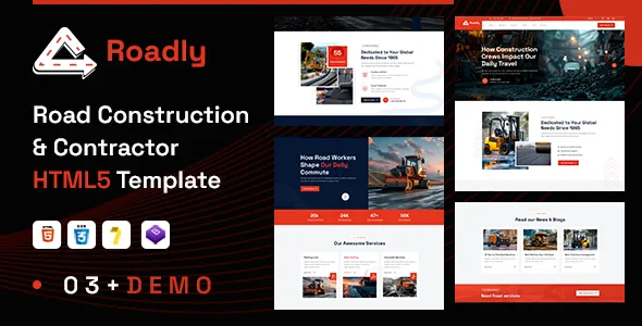 Roadly – Road Construction & Contractor HTML5 Template