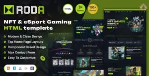 Roda – NFT Gaming & eCommerce HTML Template