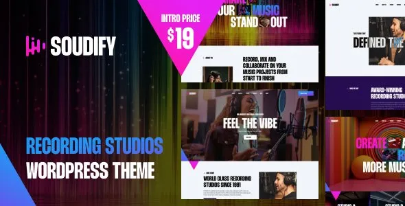 Soudify – Recording Studios WordPress Theme