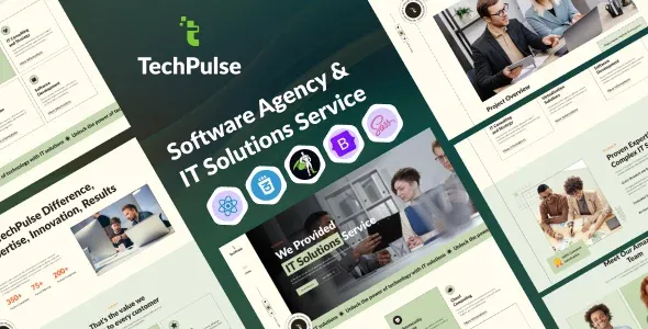 TechPulse – Software Agency & IT Solutions Service React JS Template