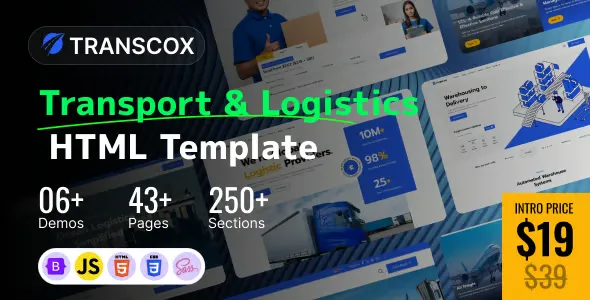 Transcox – Transport & Logistics HTML Template