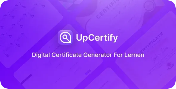 Upcertify – Laravel Digital Certificate Generator Addon